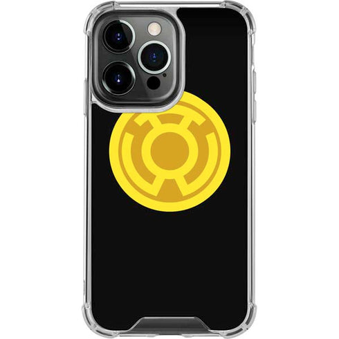 DC Comics Green Lantern Sinestro Emblem iPhone 14 Pro Clear Case
